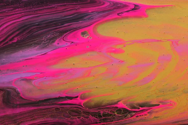 Fotografia Artystyczna Abstrakcyjnego Marmurkowego Tła Efektu Ultrafioletowe Różowe Złote Czarne — Zdjęcie stockowe