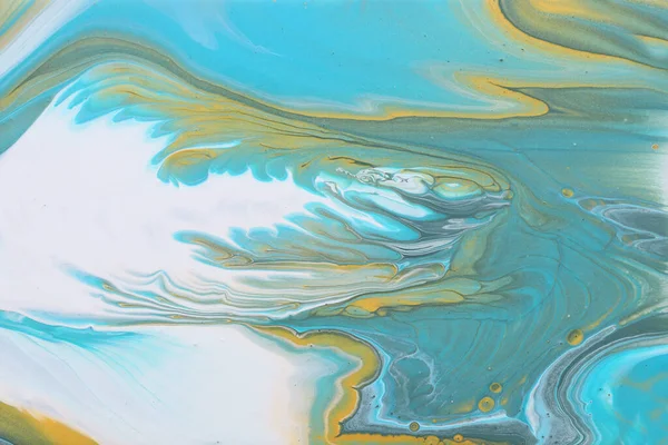 Художня Фотографія Абстрактного Мармурового Фону Ефекту Сині Білі Золоті Творчі — стокове фото