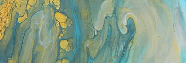 Kunstfotografie Mit Abstraktem Marmoriertem Hintergrund Blaue Grüne Und Goldene Kreative — Stockfoto