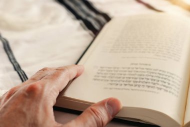 Dua kitabının ve Shofar 'ın (boynuz) dini sembollerinin dini imgesi. Rosh hashanah (Yahudi Yeni Yıl Tatili), Şabat ve Yom kippur kavramı