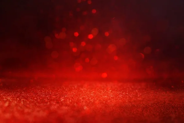 Fondo Luces Abstractas Brillo Rojo Oro Negro Desenfocado —  Fotos de Stock