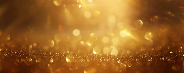 Background Abstract Gold Black Glitter Lights Defocused — Stock Photo, Image