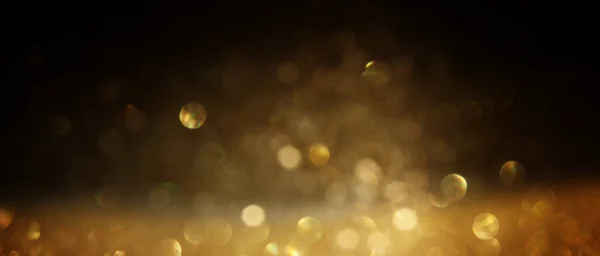 Background Abstract Gold Black Glitter Lights Defocused — Stock Photo, Image