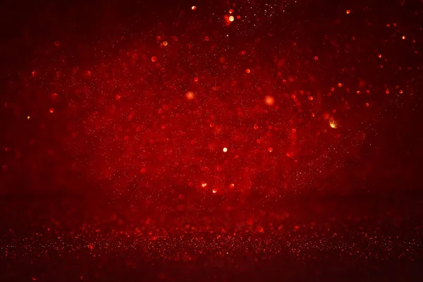 Bakgrunn Abstrakte Røde Gull Svarte Glitterlys Defokusert – stockfoto