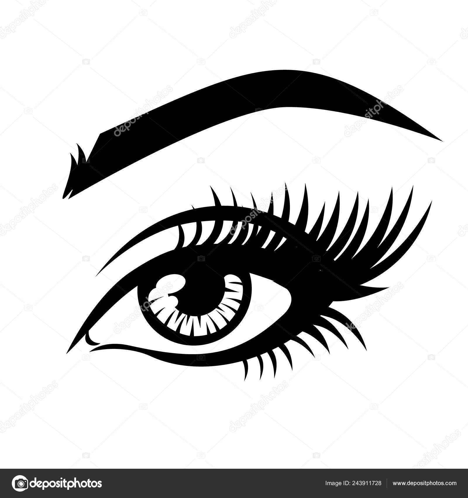 Download Eyelash Extension Logo Vector Illustration Eye Eyelashes ...