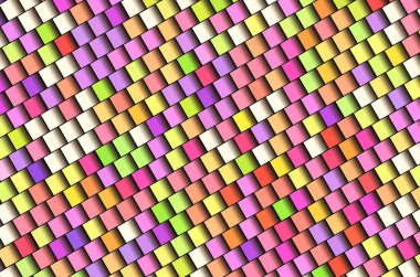 colored mosaic tile squares