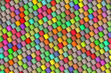 colored mosaic tile squares