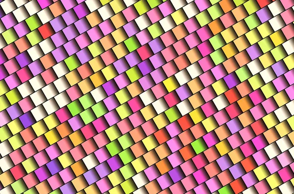 Colored Mosaic Tile Squares — Stockfoto