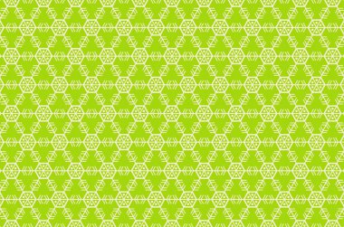 Yapılandırılmış yeşil zemin üzerinde kar taneleri