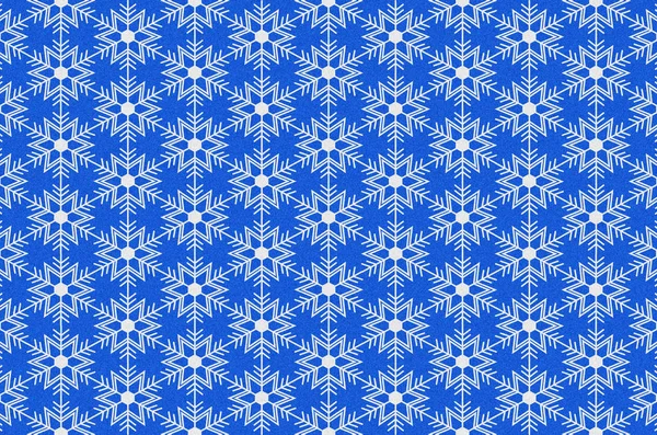 Snowflakes Cristal Hielo Fondo Azul —  Fotos de Stock