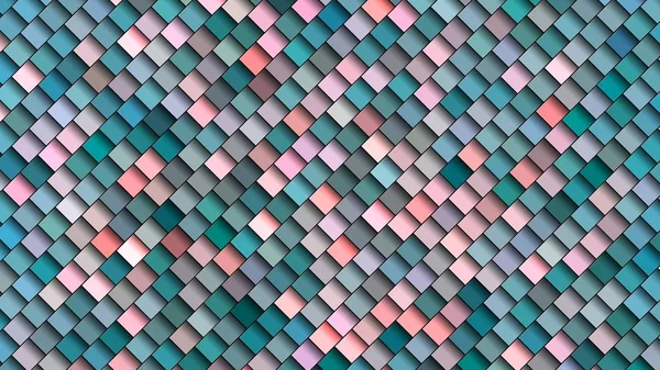 色の正方形のタイルの装飾 — ストック写真