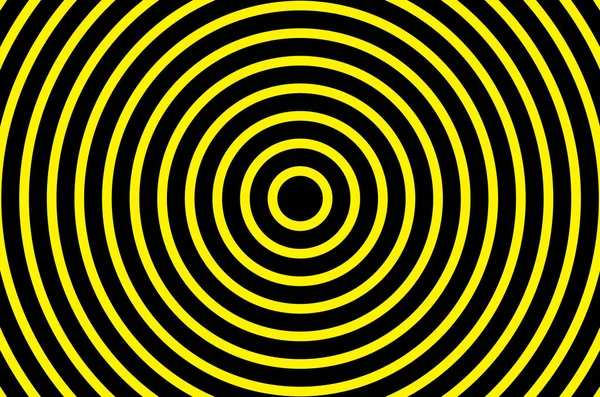 黄色和黑色圆圈背景 — 图库照片