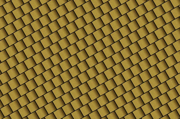 金黄正方形和立方体 — 图库照片