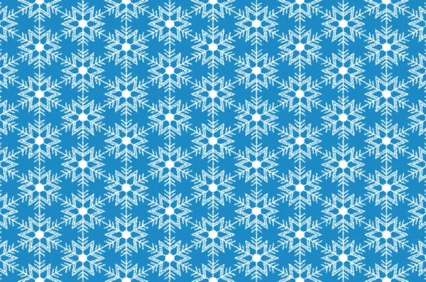 Sněhové Vločky Ledové Krystalky Modrém Pozadí Strukturované — Stock fotografie