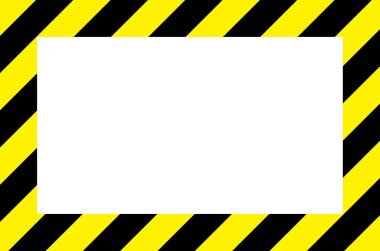 Siyah arkaplan ile sarı uyarı işareti