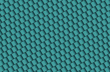  3D çapraz turkuaz mavi parlak metalik küpleri kareler