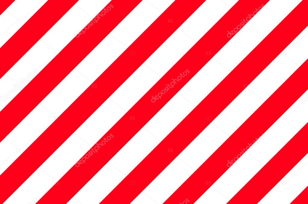 red hazard warning stripes