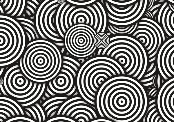 Kreise Schwarz Und Weiß — Stockfoto