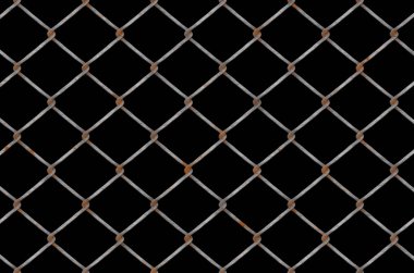 Siyah üzerine zincir çit