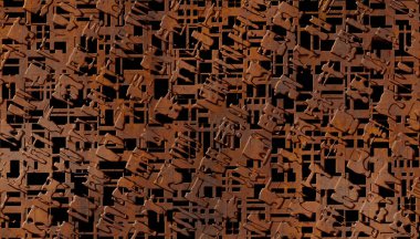 soyut paslı scifi metal plaka