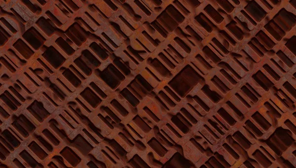 Placa Metal Cifi Oxidada Abstracta — Foto de Stock
