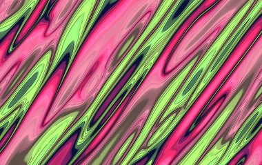 renkli soyut dalgalı psikodelik desen