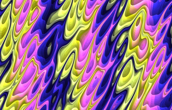 Colorido Abstracto Trippy Ondulado Patrón Psicodélico —  Fotos de Stock