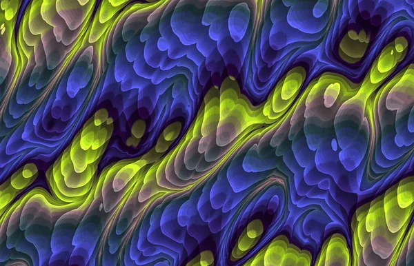 Abstrato Colorido Trippy Padrão Psicodélico Ondulado — Fotografia de Stock