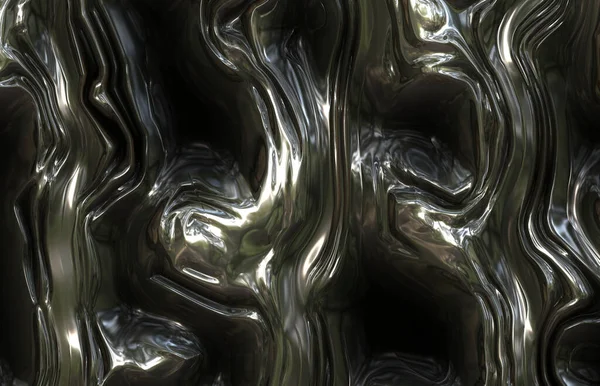 未来主义抽象金属艺术 — 图库照片