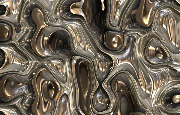 Futuristic Abstract Metal Art — Stock Photo, Image