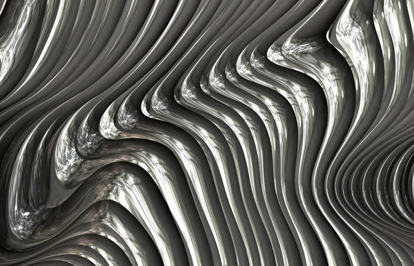 Arte Metal Abstrata Futurista — Fotografia de Stock