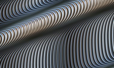  soyut gelecek bilimkurgu metal sanatı