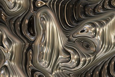  soyut gelecek bilimkurgu metal sanatı