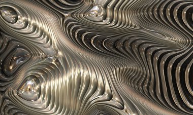 soyut gelecek bilimkurgu metal sanatı