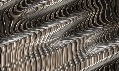 soyut gelecek bilimkurgu metal sanatı