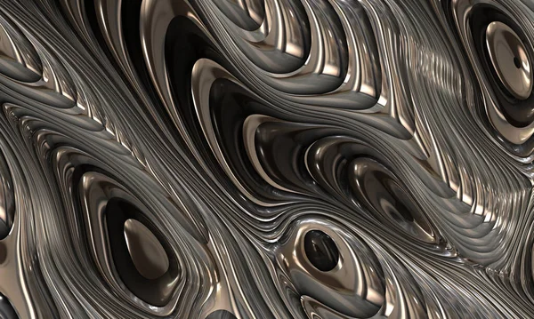 Abstrato Futurista Scifi Metal Arte — Fotografia de Stock