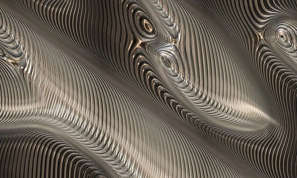 Futurista Scifi Abstrato Arte Metal — Fotografia de Stock