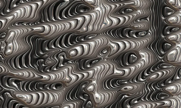 Futuristisk Scifi Abstrakt Konst Metall — Stockfoto