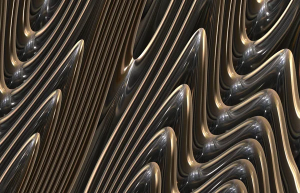Abstrato Futurista Metal Arte Aço Papel Parede — Fotografia de Stock