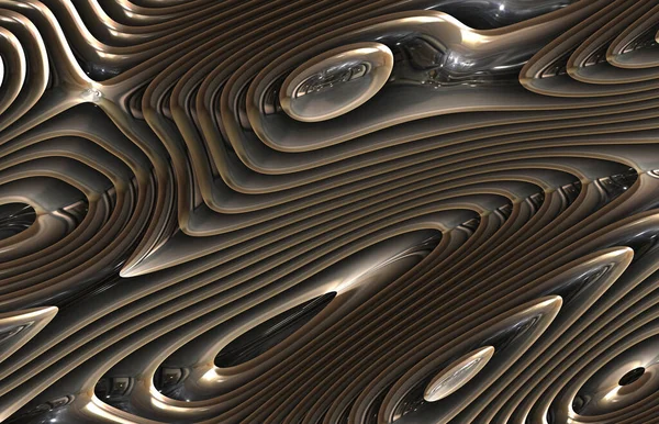 Abstraktní Futuristický Kov Ocelové Výtvarné Tapety — Stock fotografie