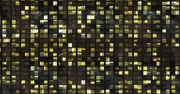 Ofis binası gökdelen pencereleri ön cephesi