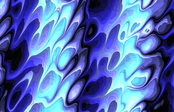 Colorful Abstract Decorative Trippy Wavy Pattern — ストック写真