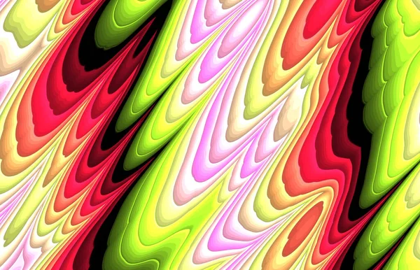 Colorido Abstrato Decorativo Trippy Ondulado Padrão — Fotografia de Stock