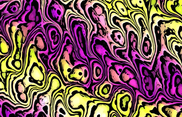 Farbenfrohe Abstrakte Dekorative Trippy Wellige Muster — Stockfoto