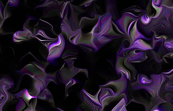 疯狂旋转的动态迷幻彩色液体 — 图库照片