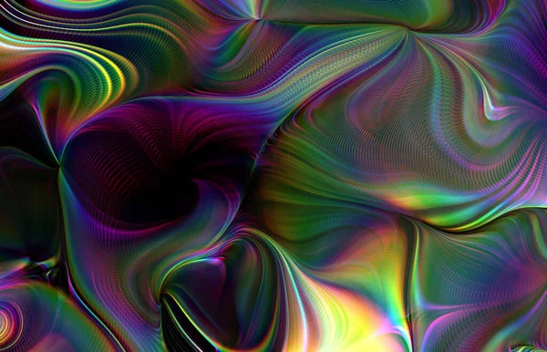 Crazy Swirling Dynamic Psychedelic Colorful Fluid — Φωτογραφία Αρχείου