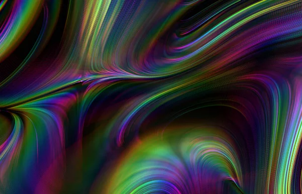 Swirling Dynamic Psychedelic Colorful Fluid — Stock Fotó