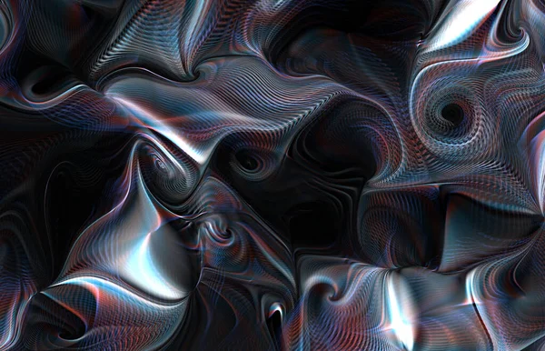 Swirling Dynamic Psychedelic Colorful Fluid — Stock Fotó