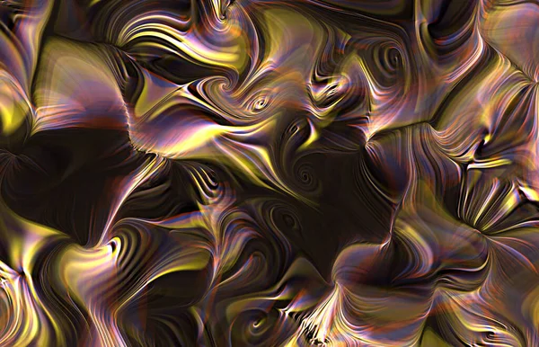 Swirling Dynamic Psychedelic Colorful Fluid — Stock Photo, Image