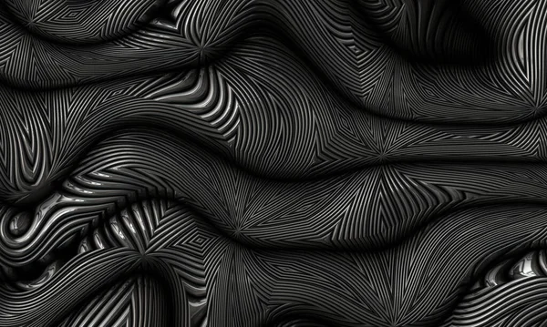 Abstrakt Futuristisk Metall Stål Konst — Stockfoto